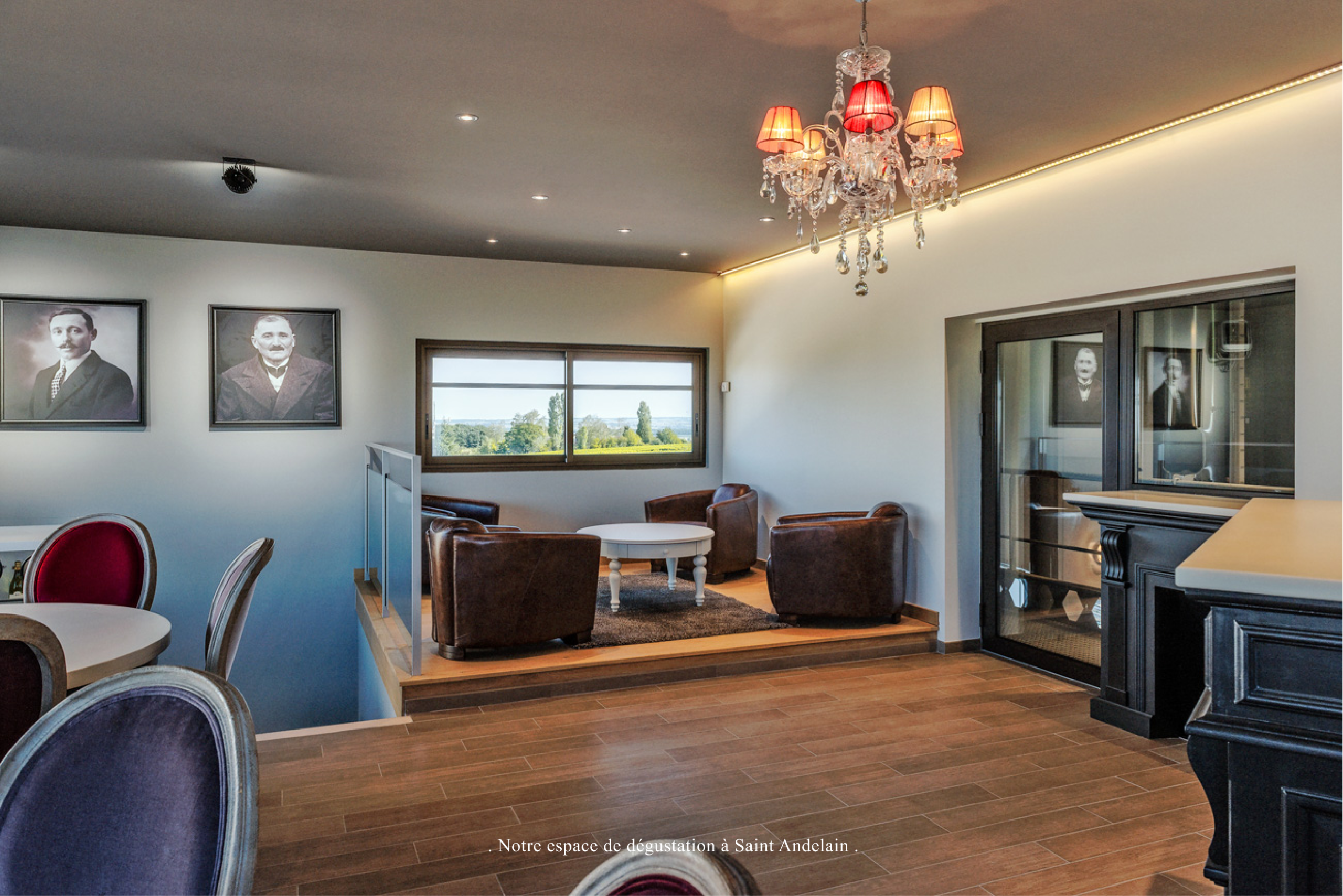 Espace dégustation du Domaine Bouchié-Chatellier, accueil des visiteurs